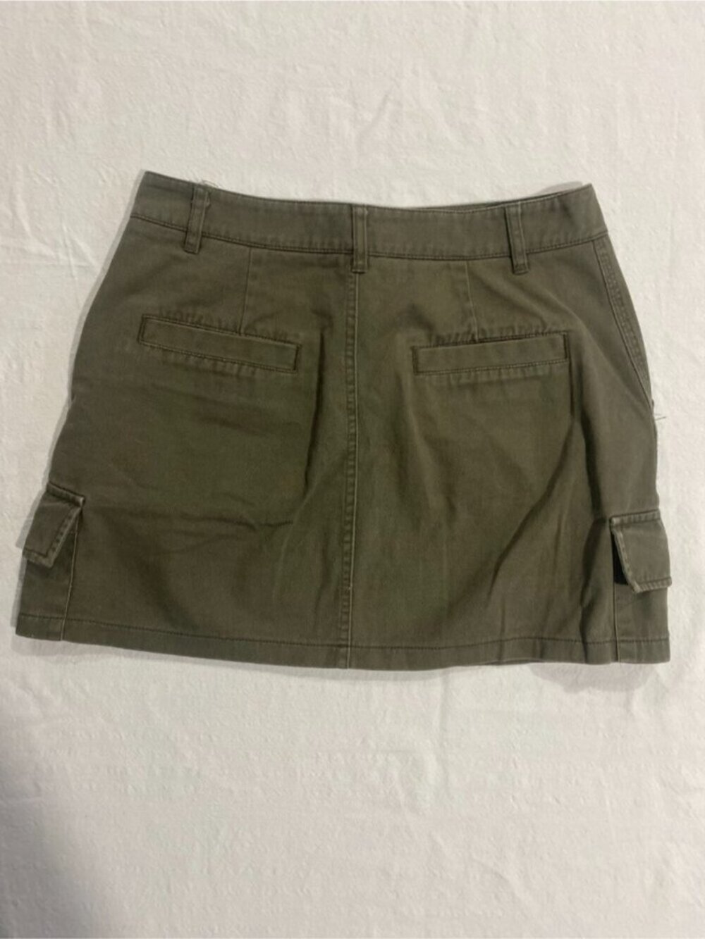 🛍️ 2/$20 ENTIRE SHOP - Y2K GORPCORE Tactical Cargo Utility Mini Skirt Green M - Picture 2 of 6